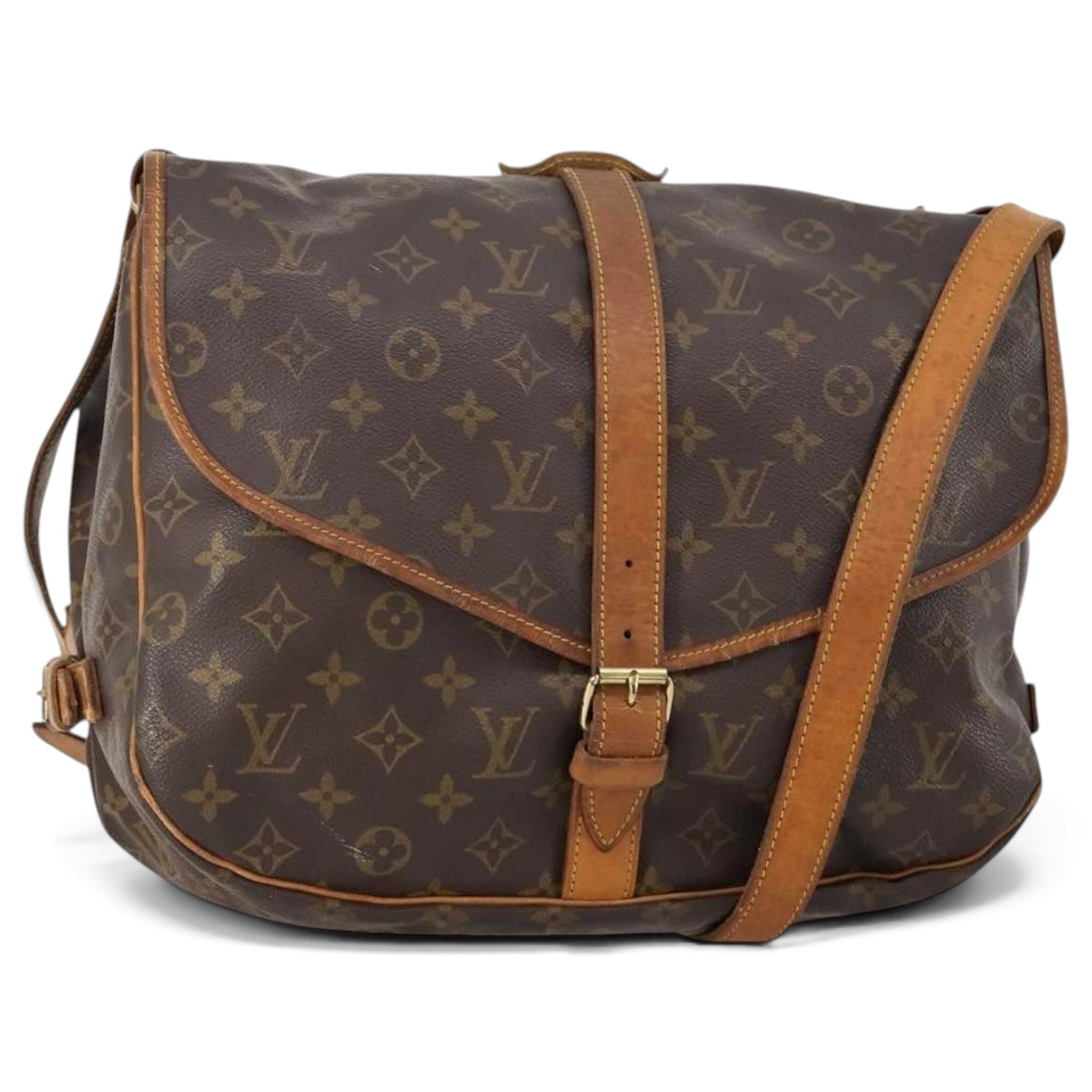 Louis Vuitton Saumur leather handbag