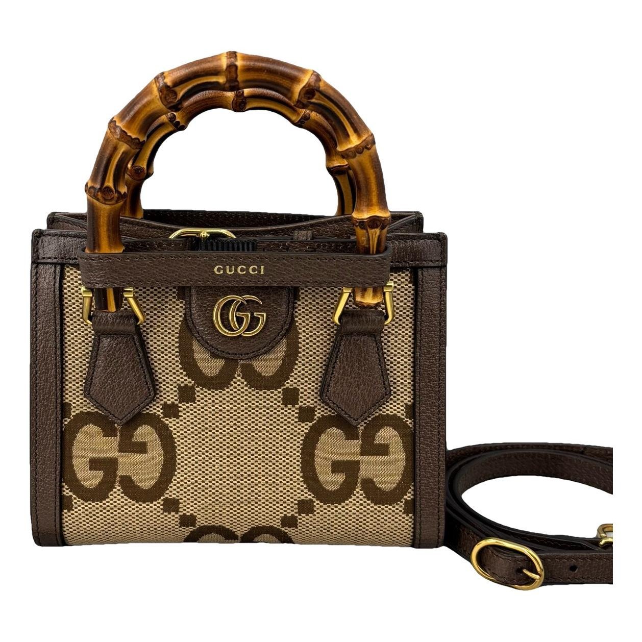 Diana Bamboo leather handbag