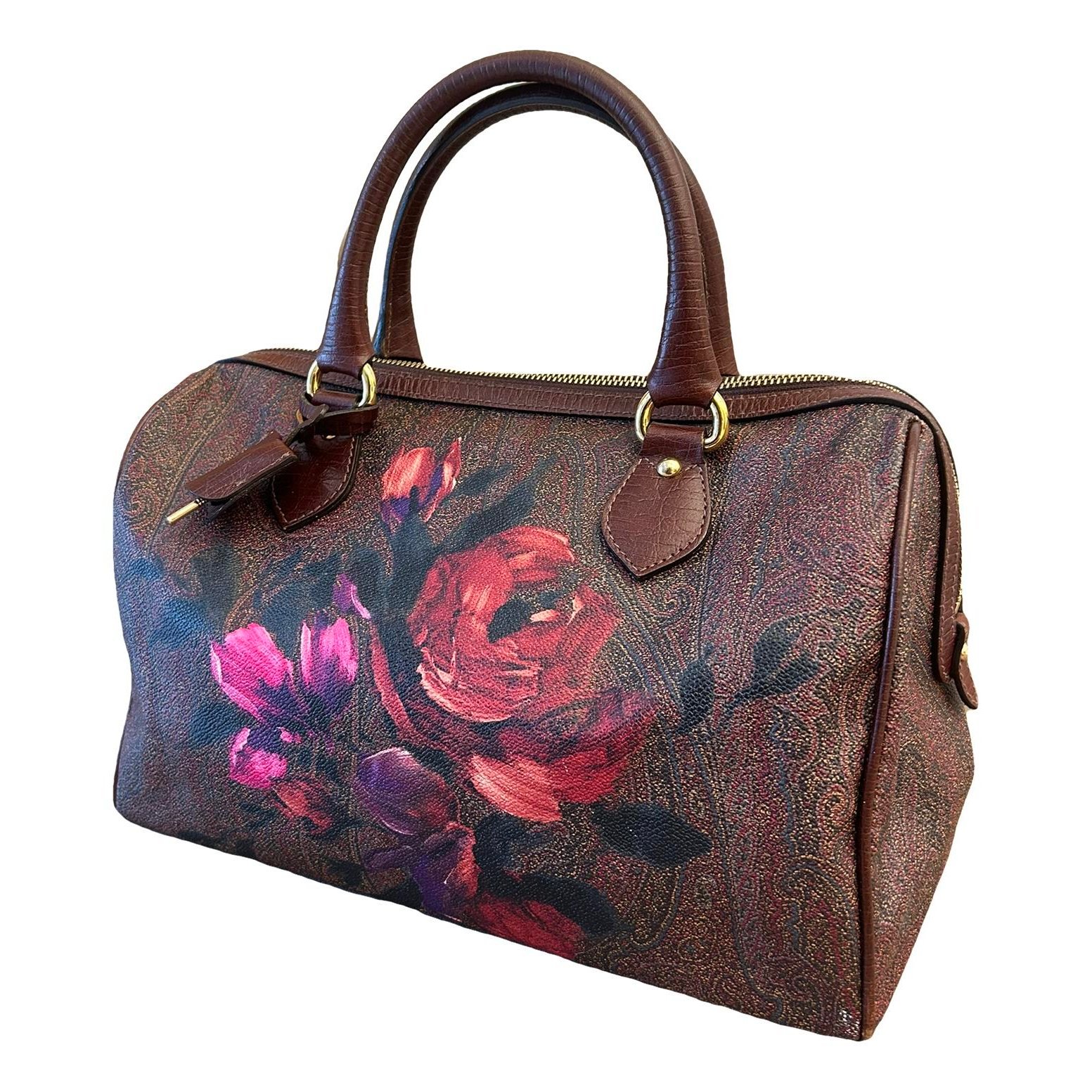 Leather clutch bag