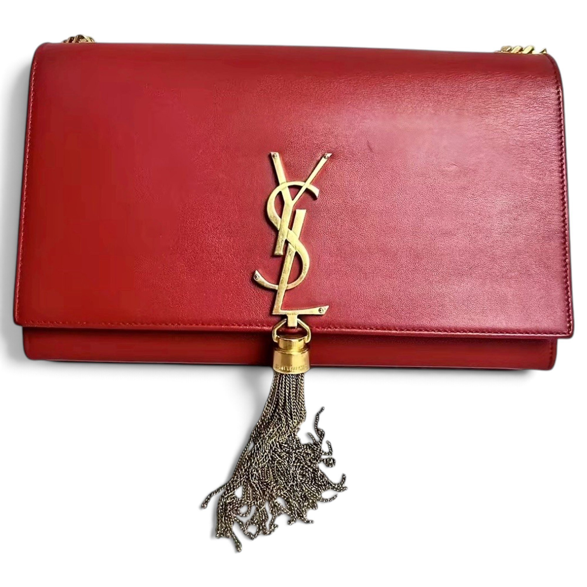 Pompom Kate leather handbag