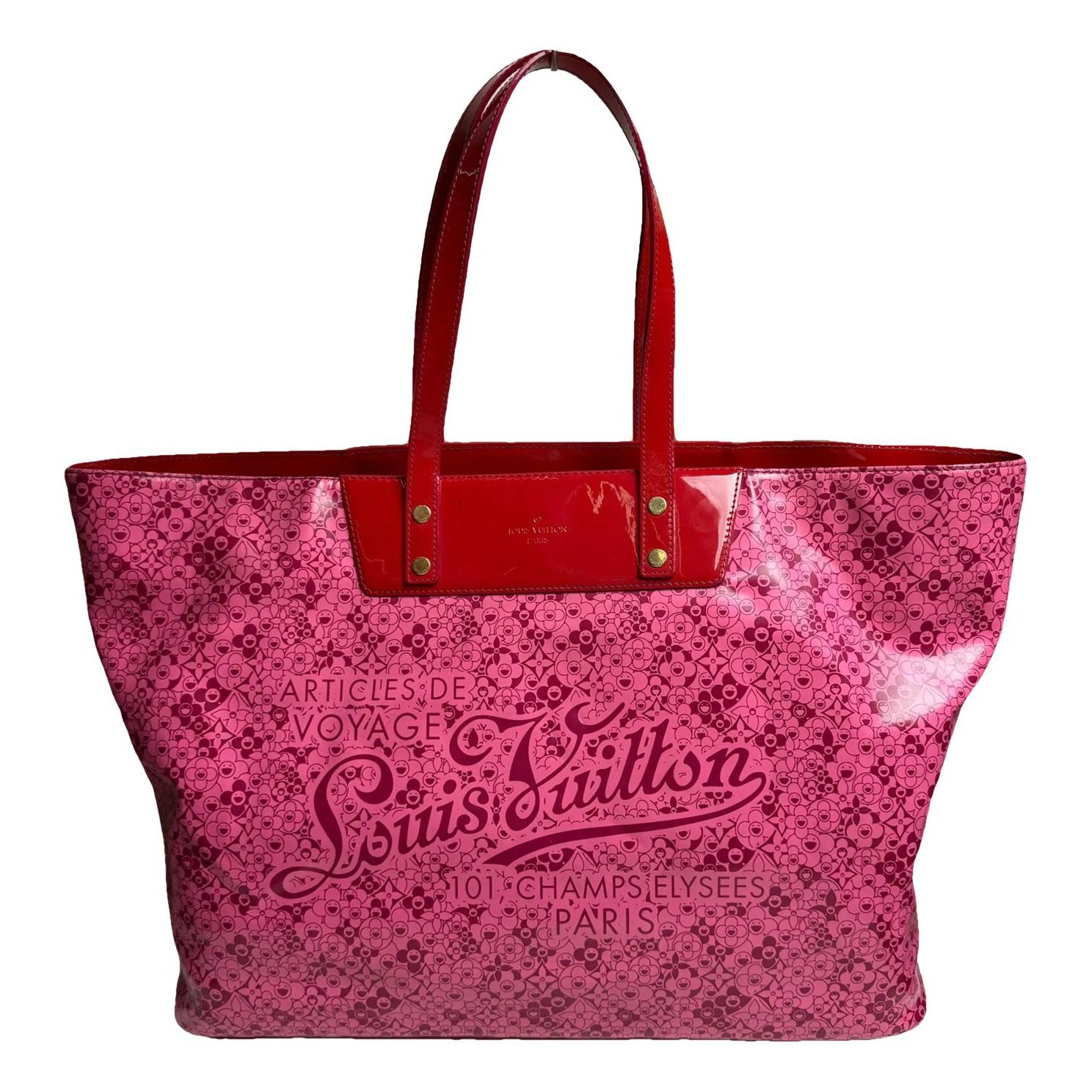 Cosmic blossom vinyl handbag