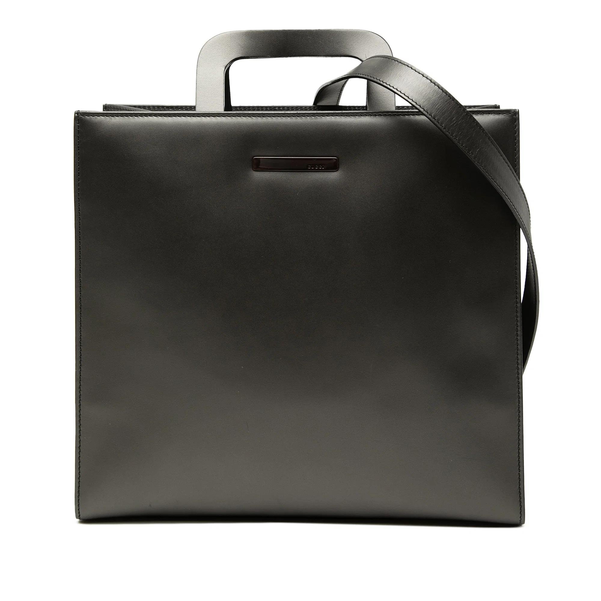 Gucci B leather satchel