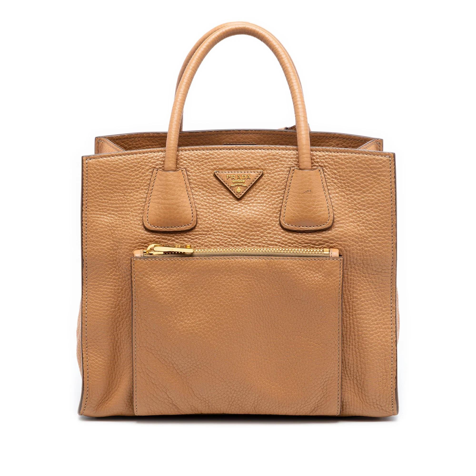 Prada Pocket leather handbag