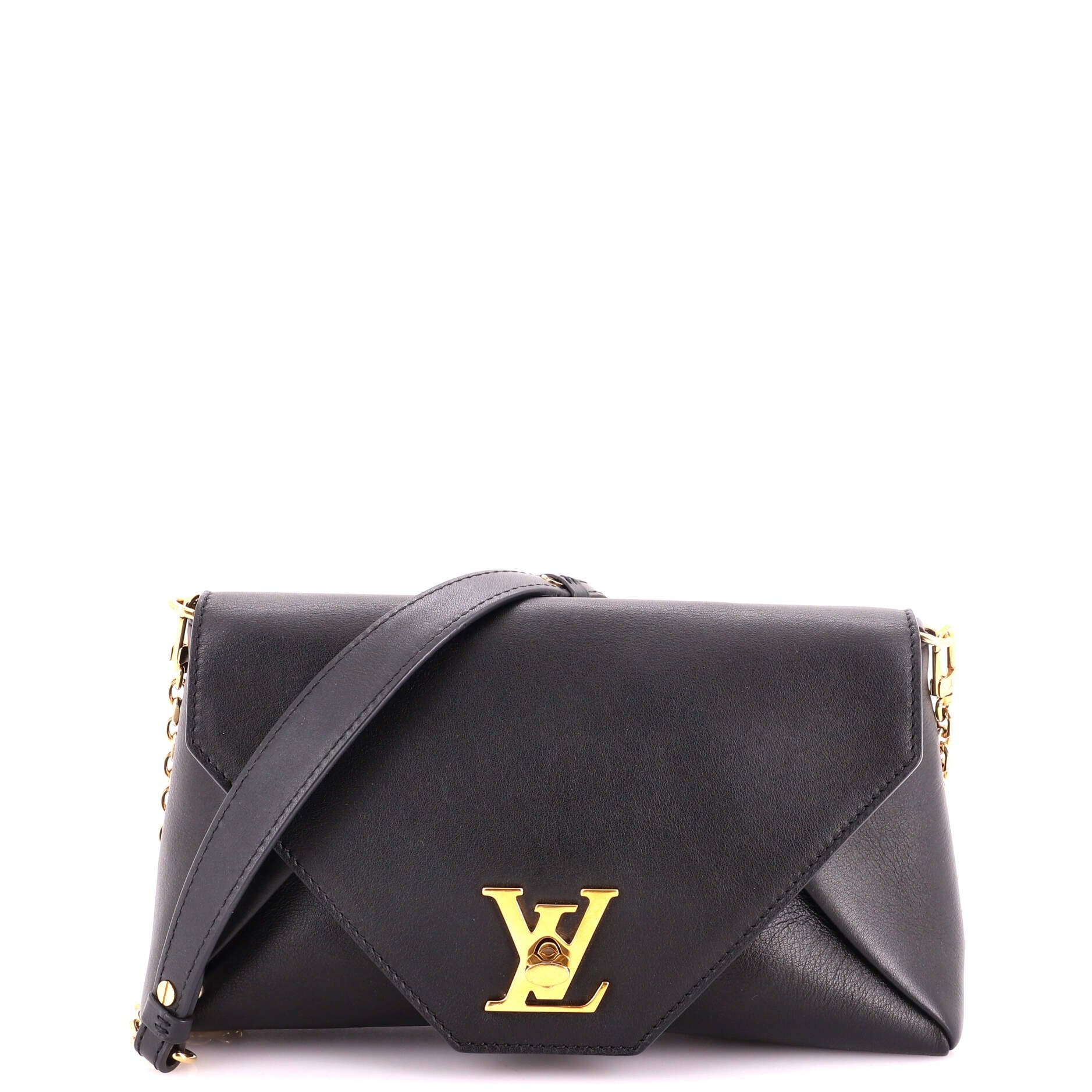 Love Note Chain Clutch Leather
