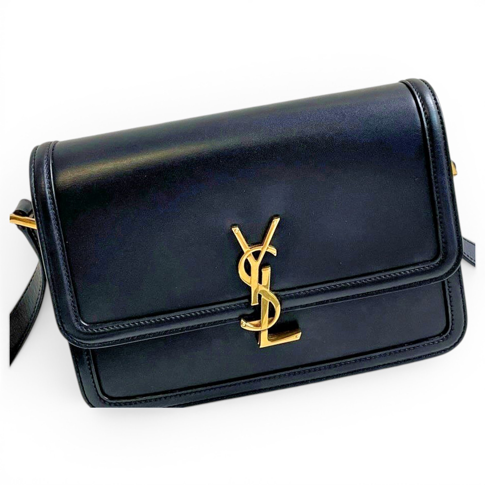 Solférino leather handbag