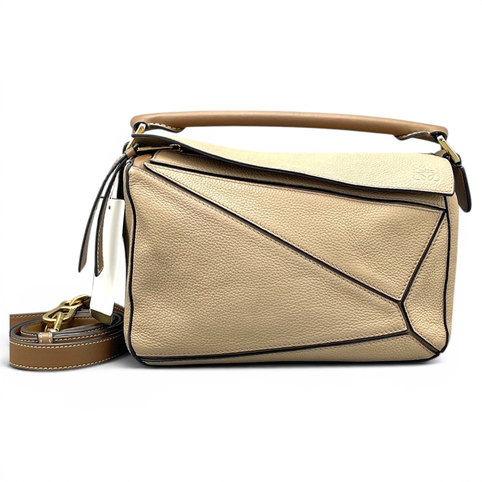 Puzzle linen handbag