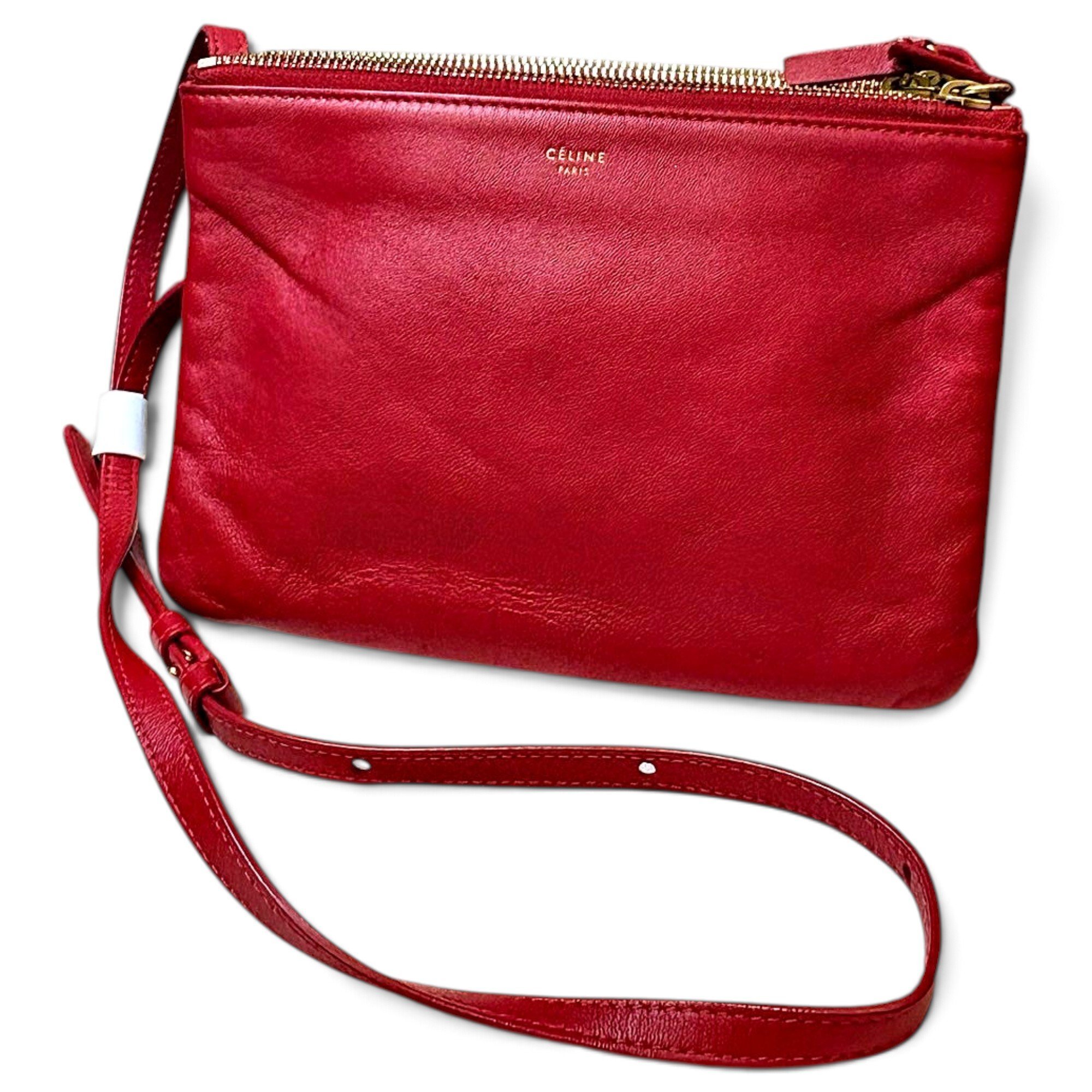 Trio leather crossbody bag