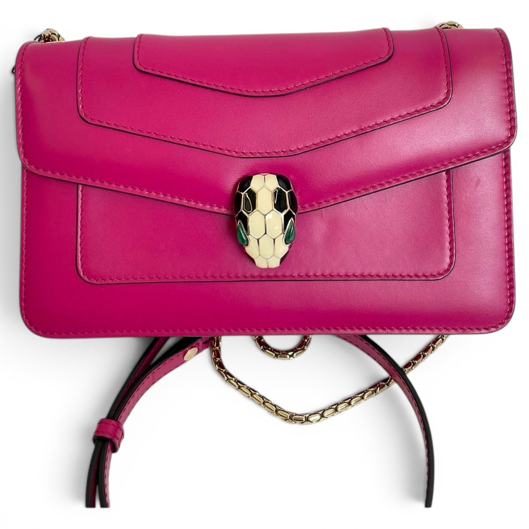 Bvlgari Serpenti leather handbag