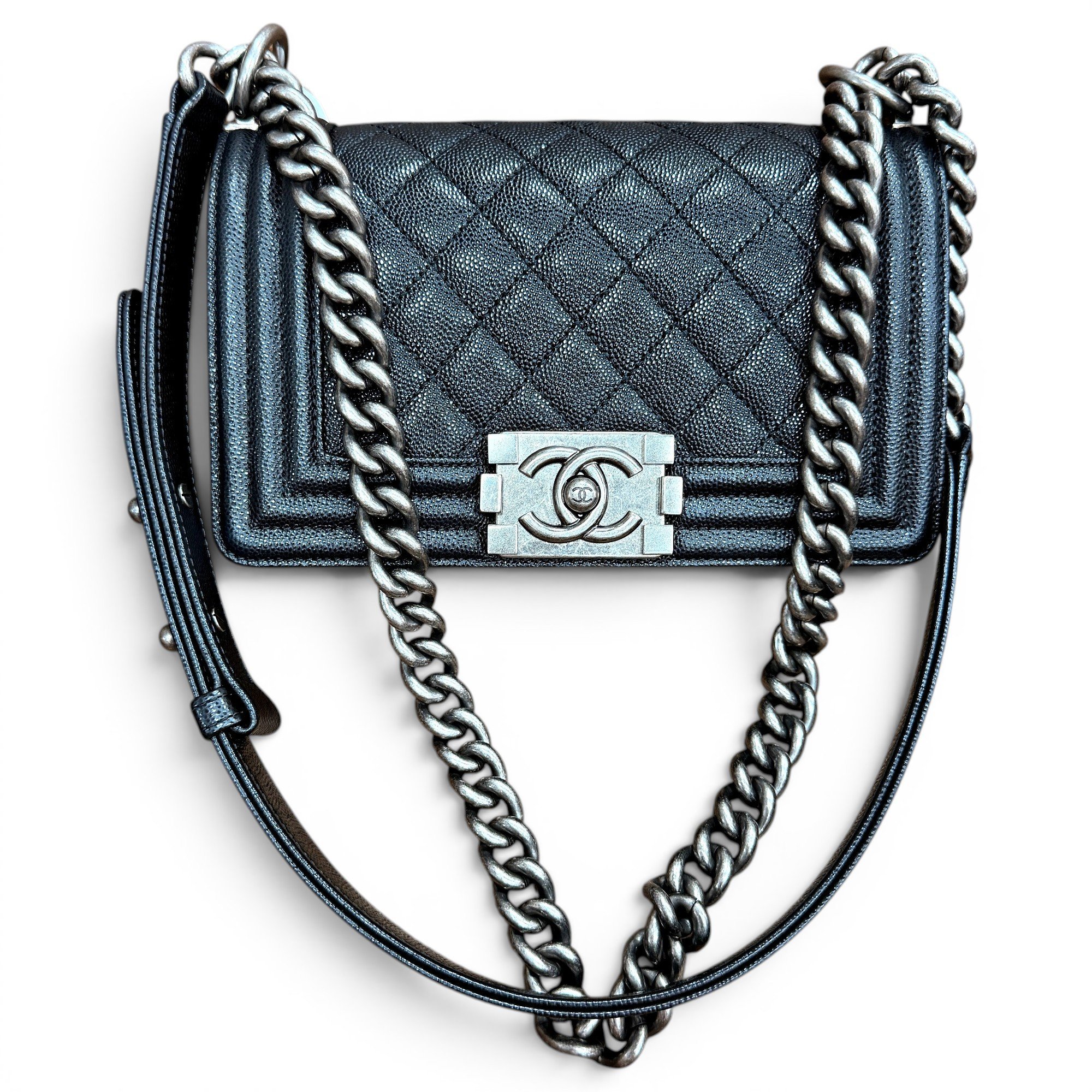 Boy leather crossbody bag