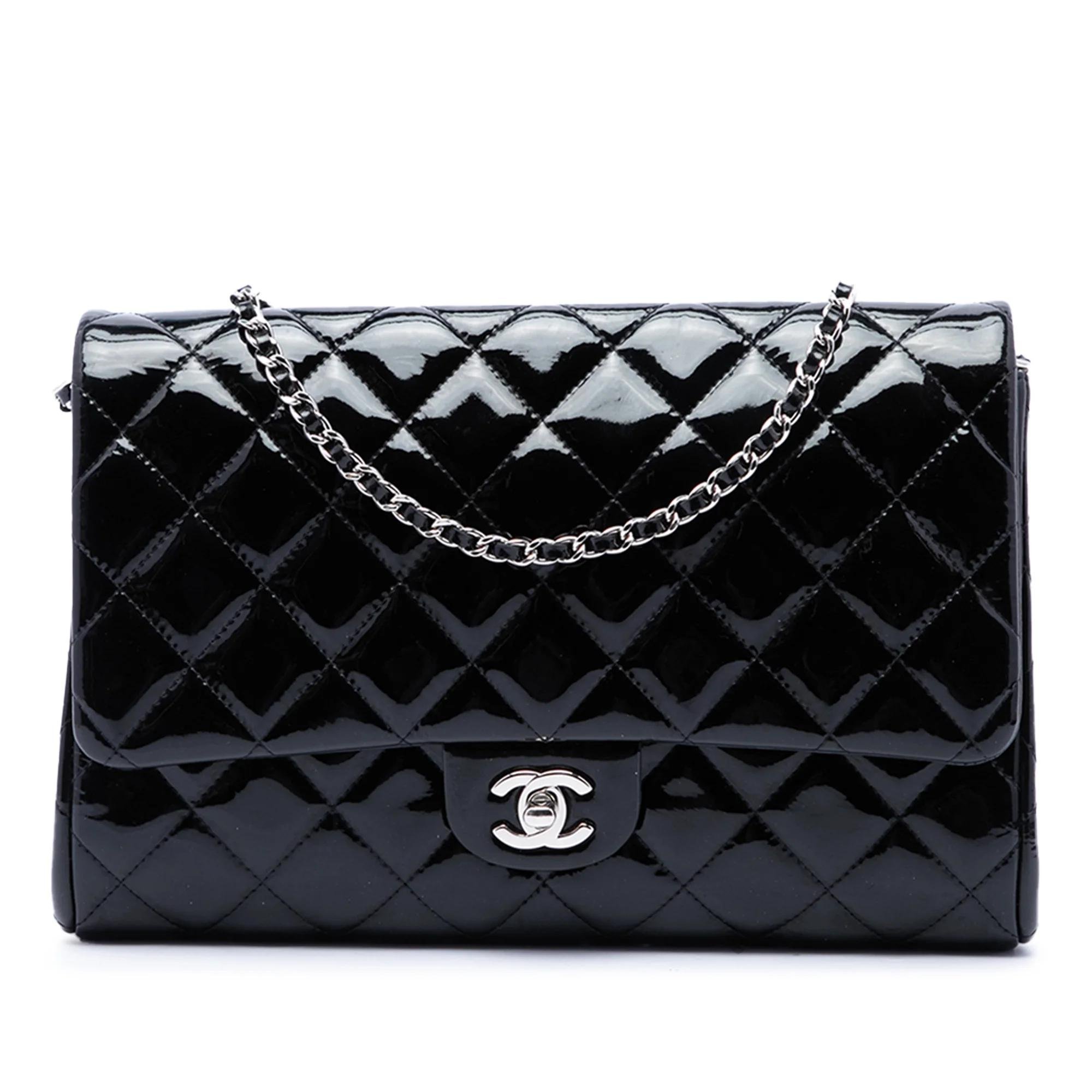 Patent leather handbag
