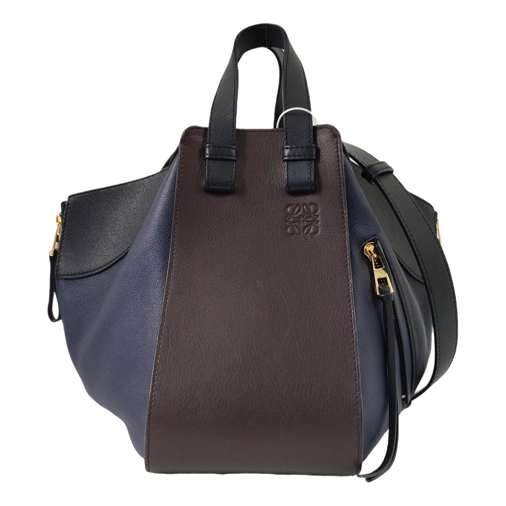 Hammock leather handbag