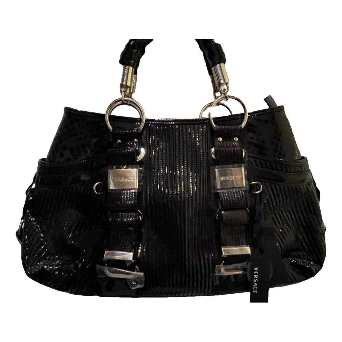 Leather clutch bag