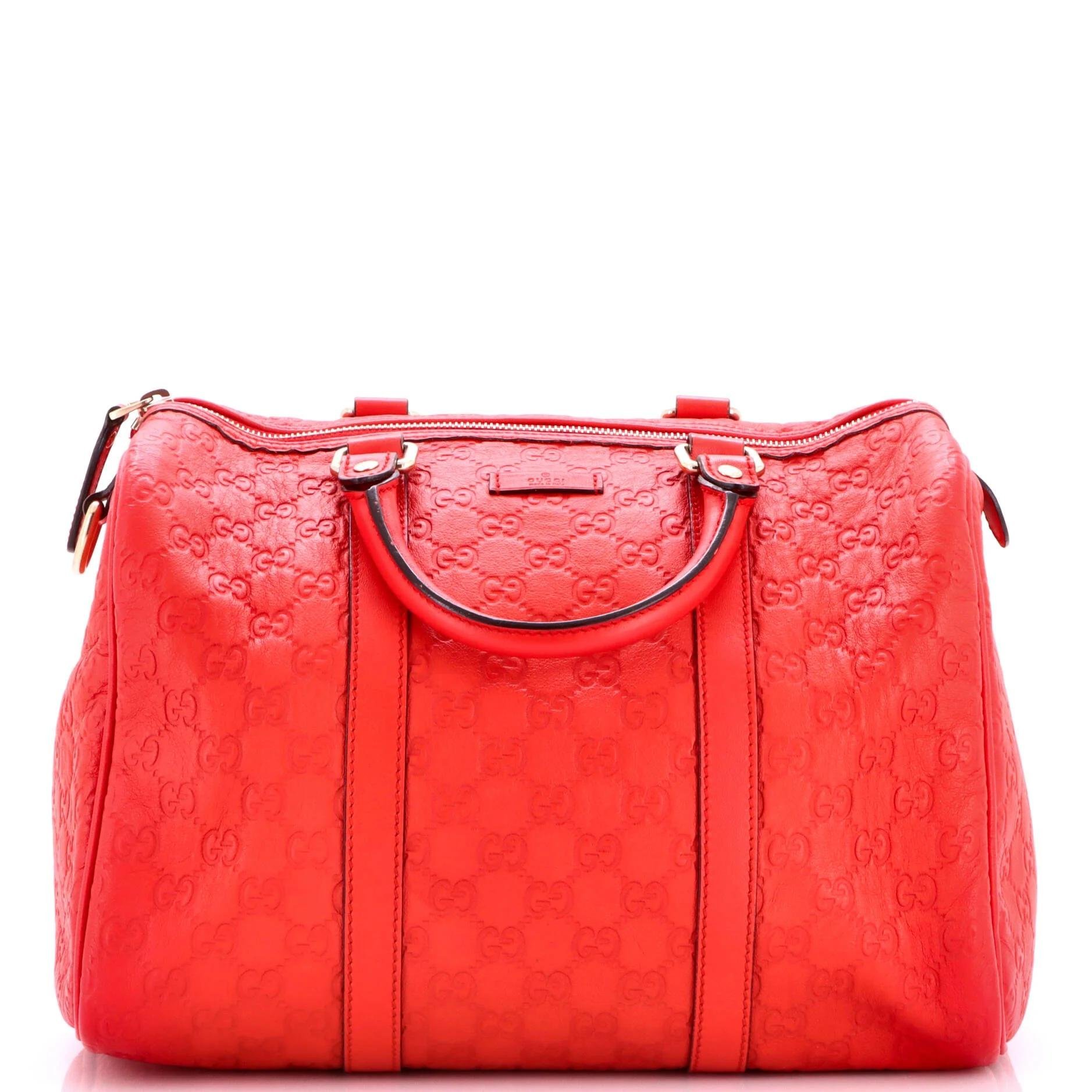 Boston leather bowling bag