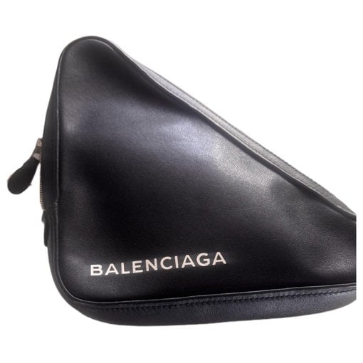Leather clutch bag