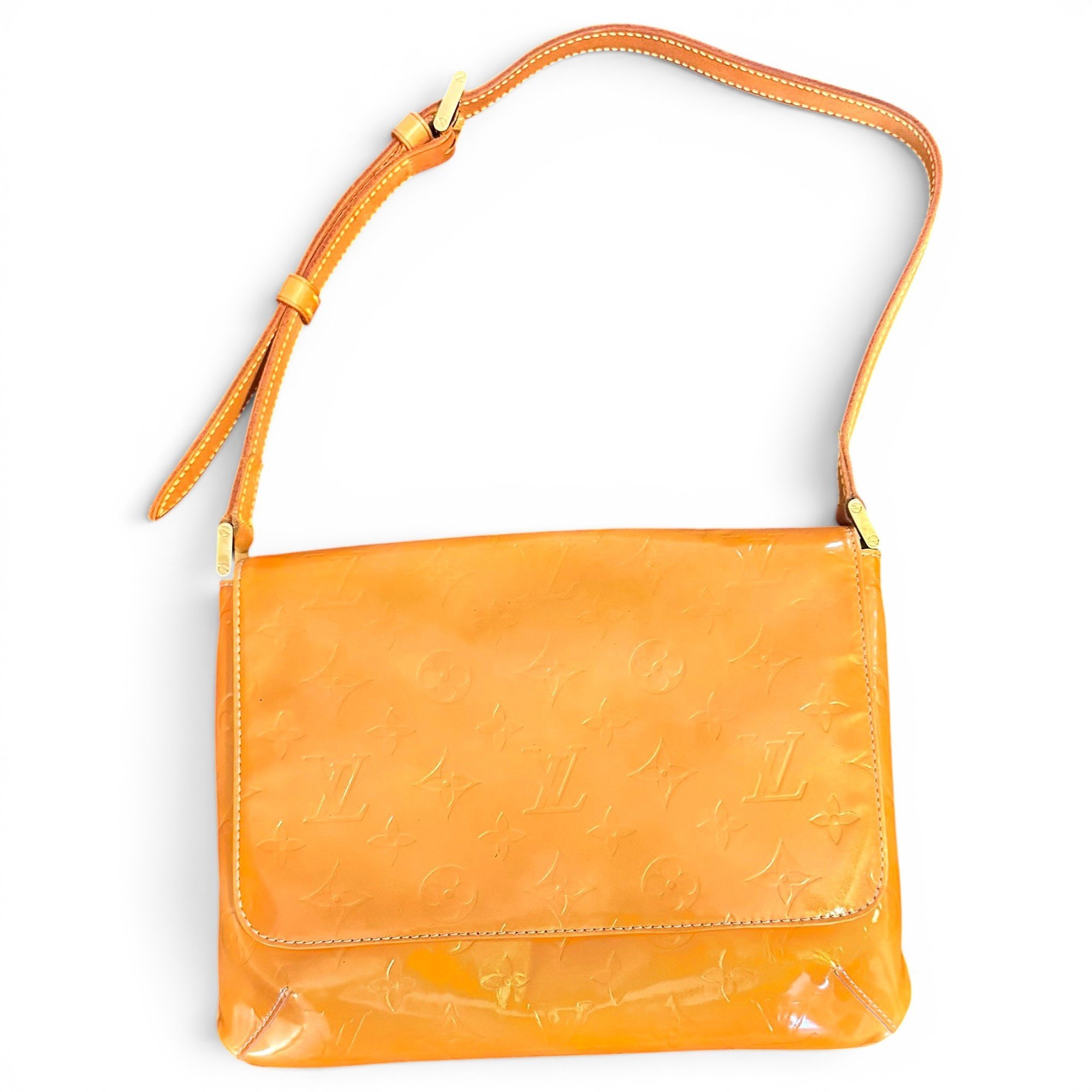 Thompson patent leather handbag