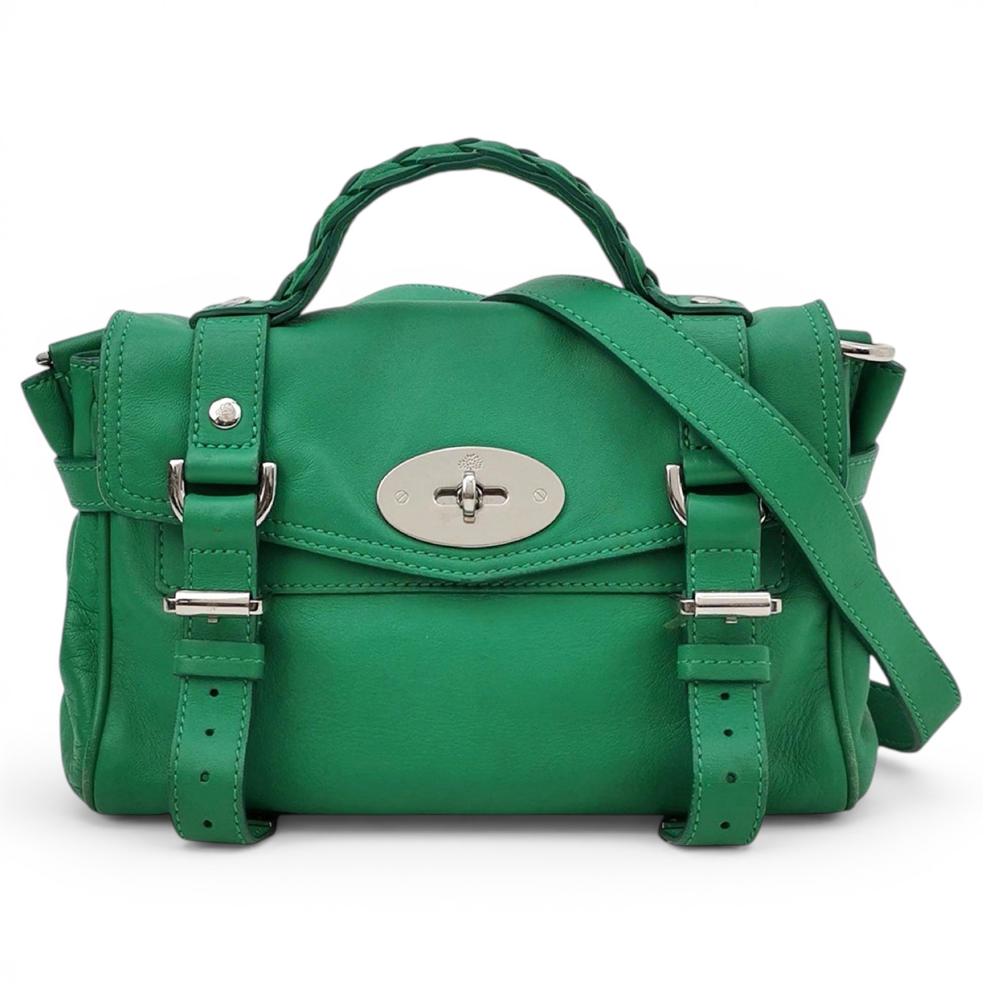 Alexa leather satchel