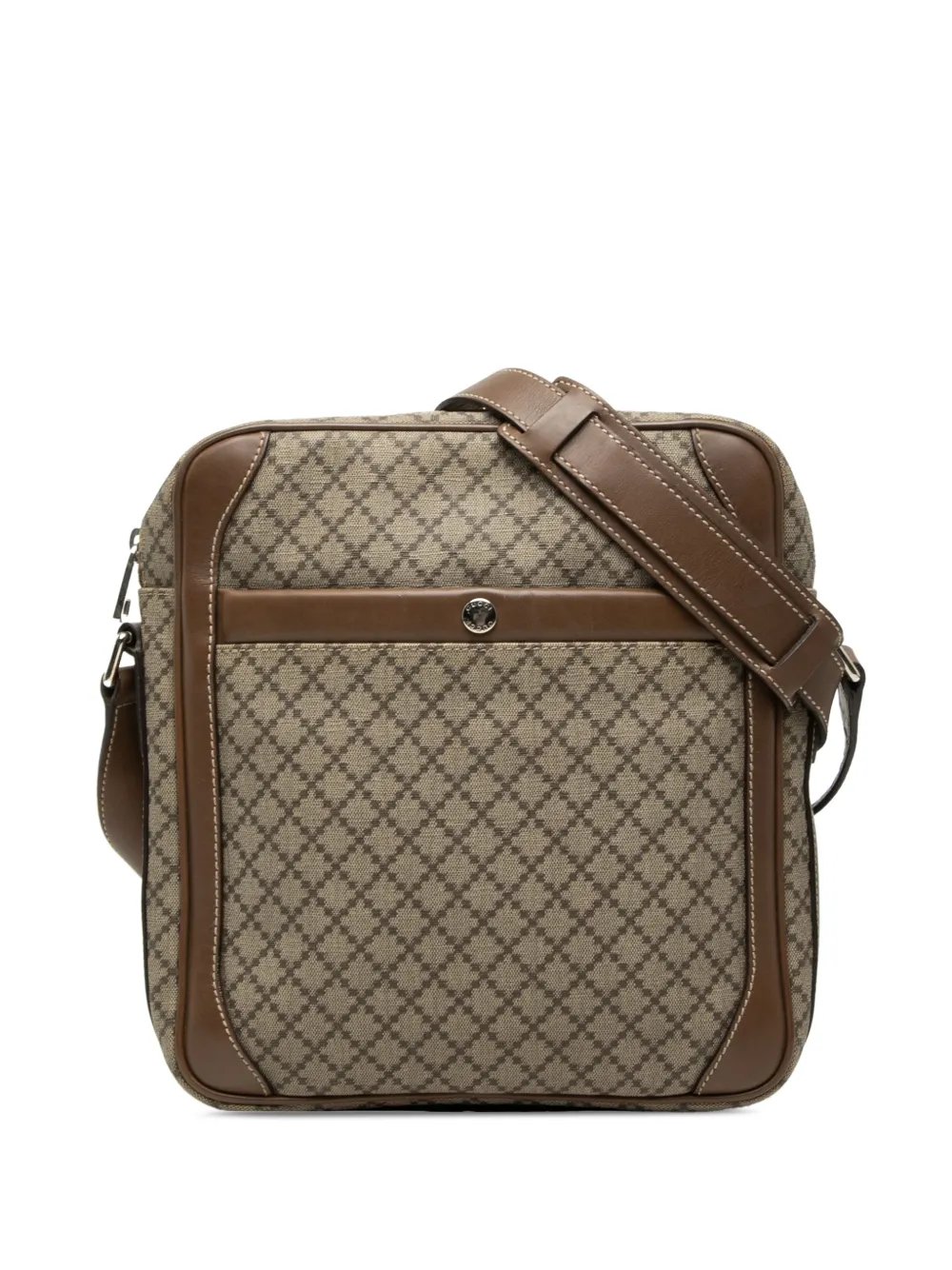 2000-2015 Diamante Coated Canvas Zip crossbody bag