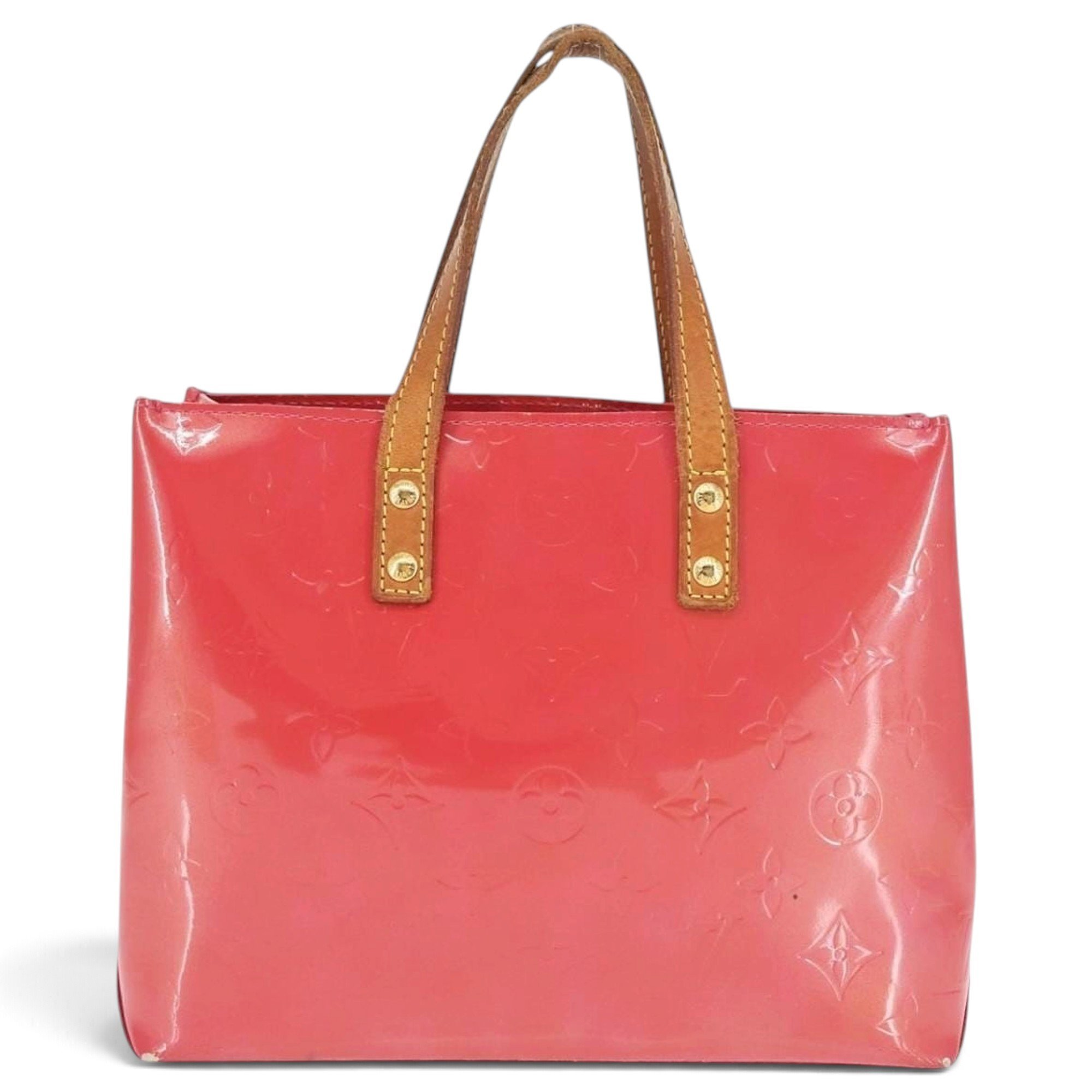 Reade patent leather handbag
