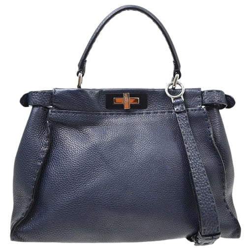 Peekaboo leather handbag