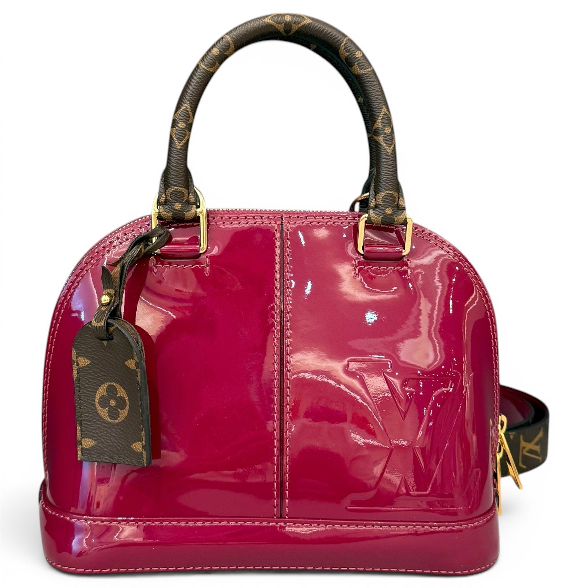 Alma BB patent leather crossbody bag