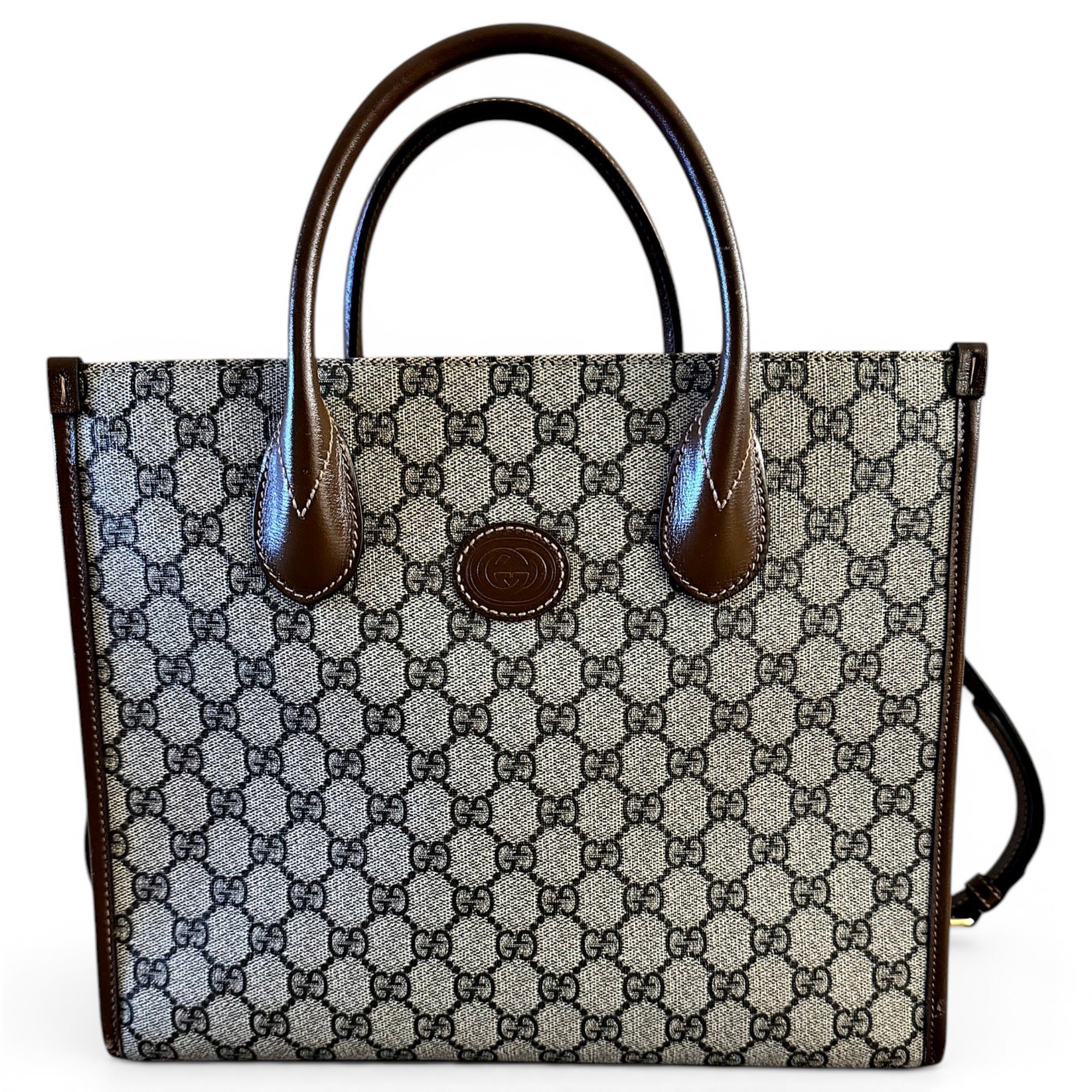 Leather tote