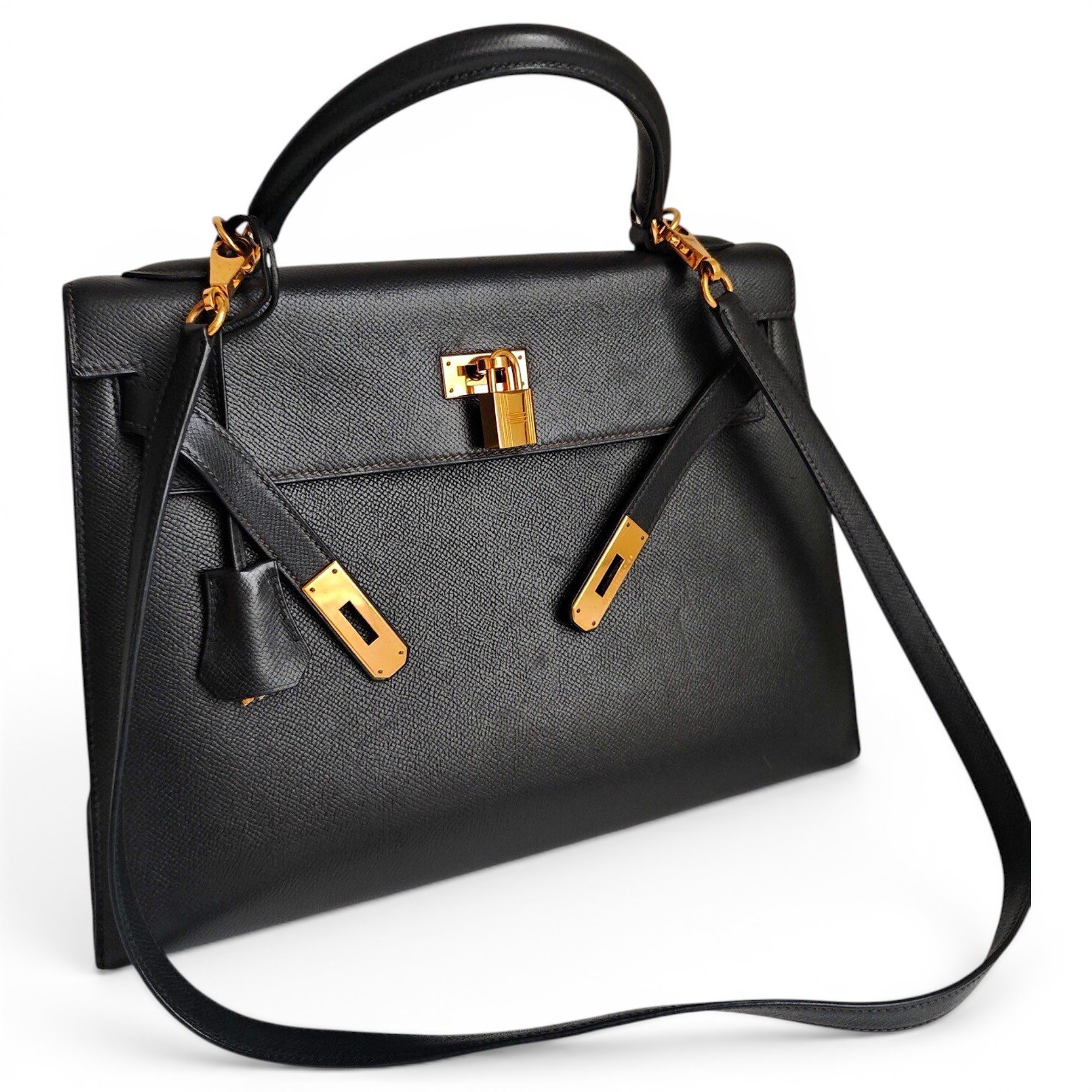 Kelly 32 leather handbag