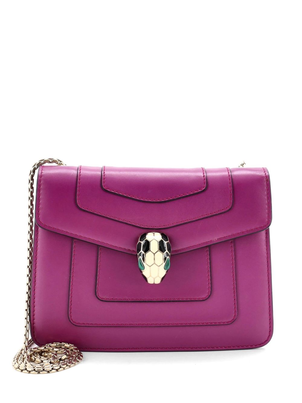Serpenti Forever Square Shoulder Bag Leather Small crossbody bag