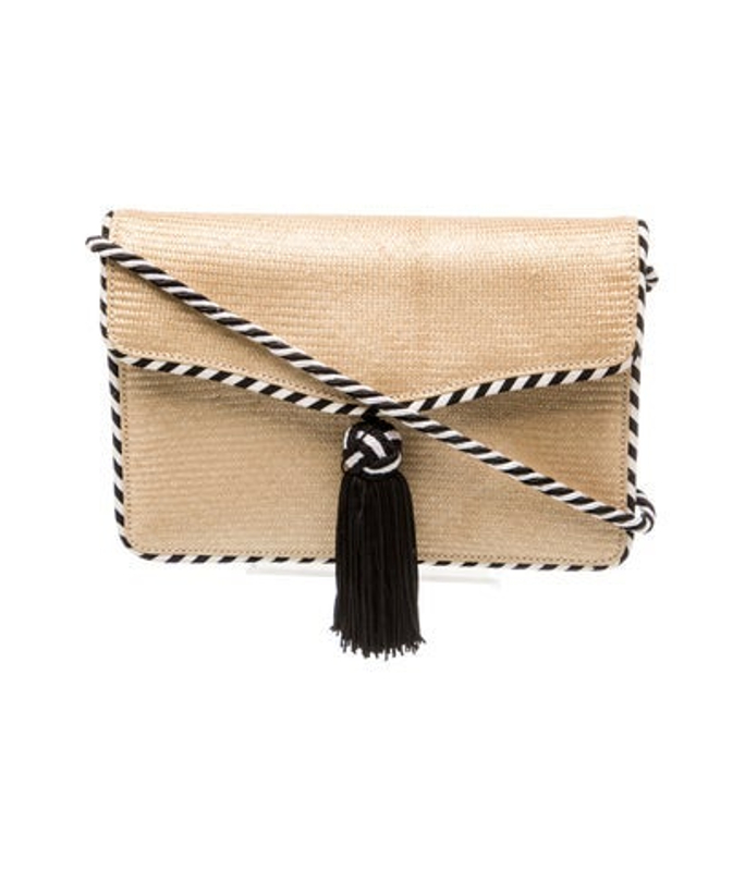 Bottega Veneta Veneta Straw Shoulder Bag Vintage