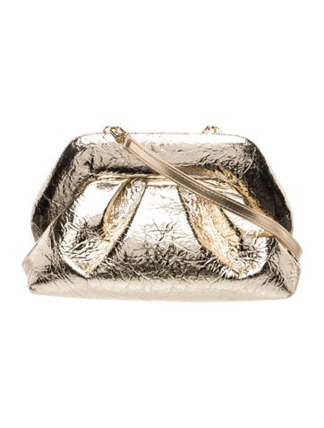 Themoire Leather Evening Bag
