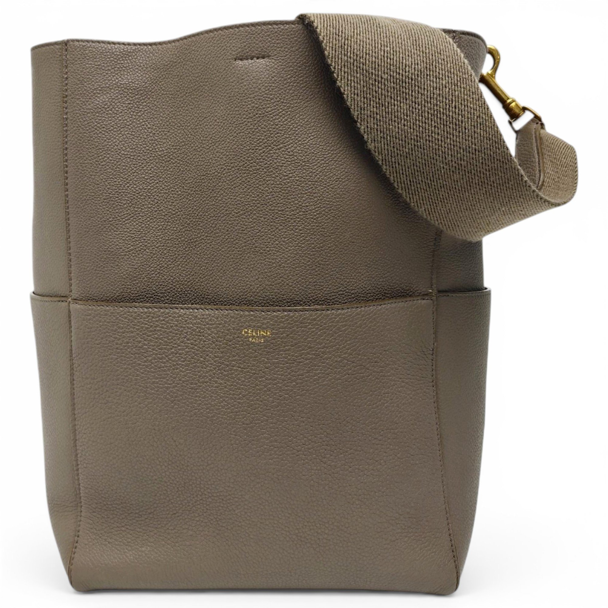 Seau Sangle leather handbag