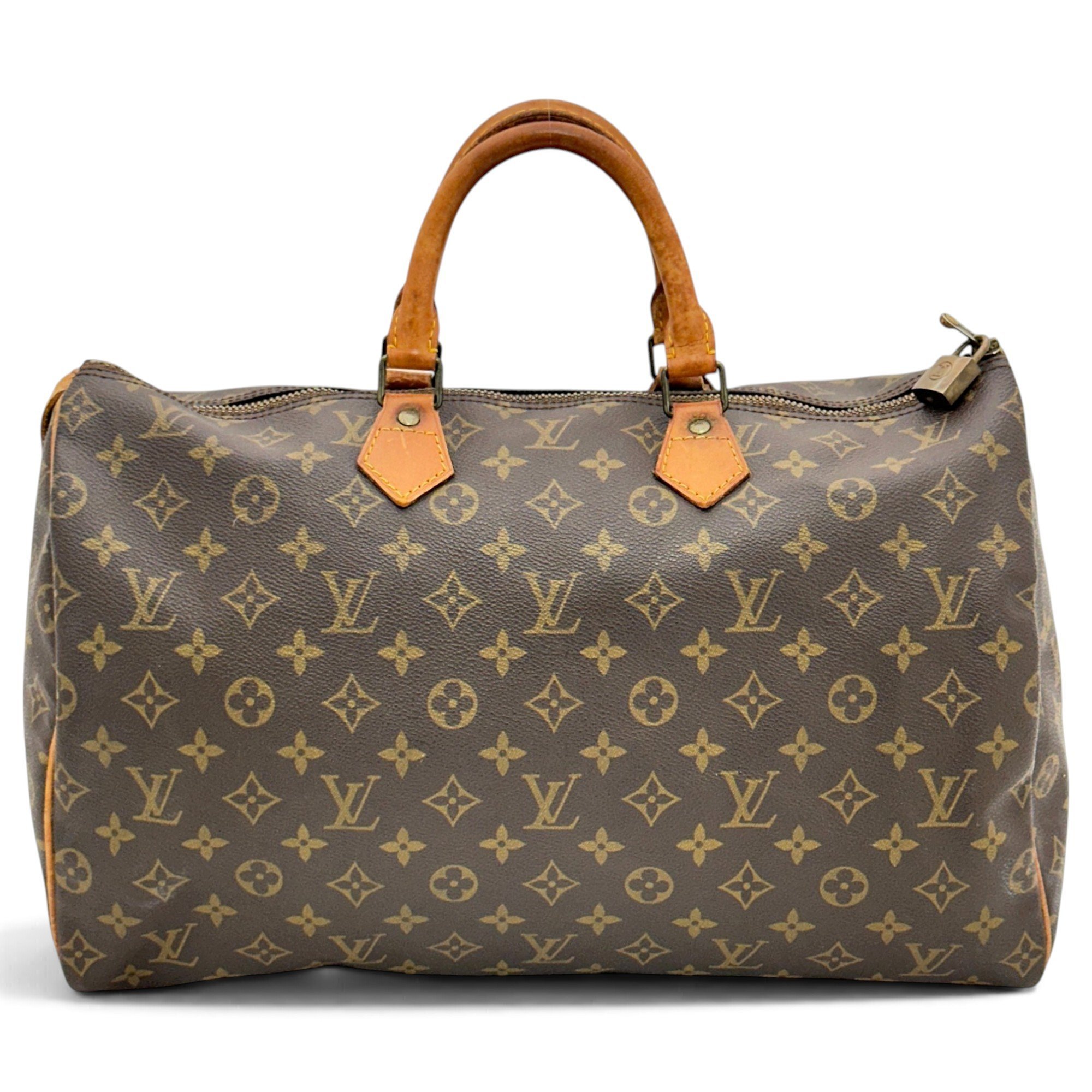 Speedy leather handbag