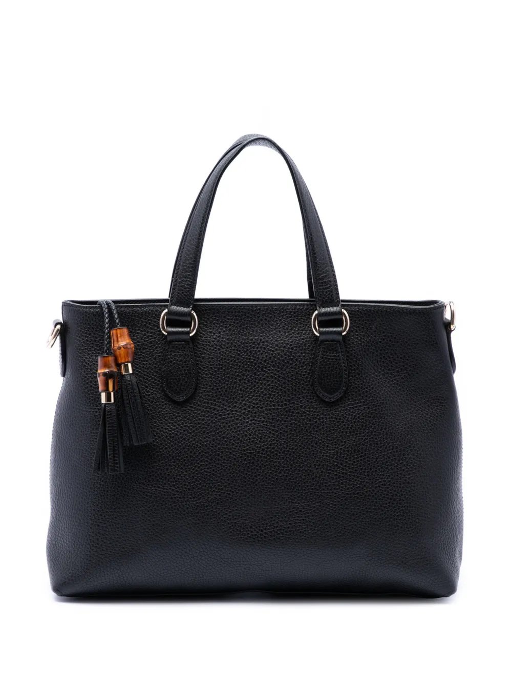 2016-2026 Calfskin Bamboo Tassel satchel