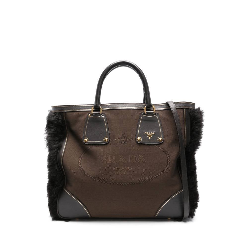 Leather tote