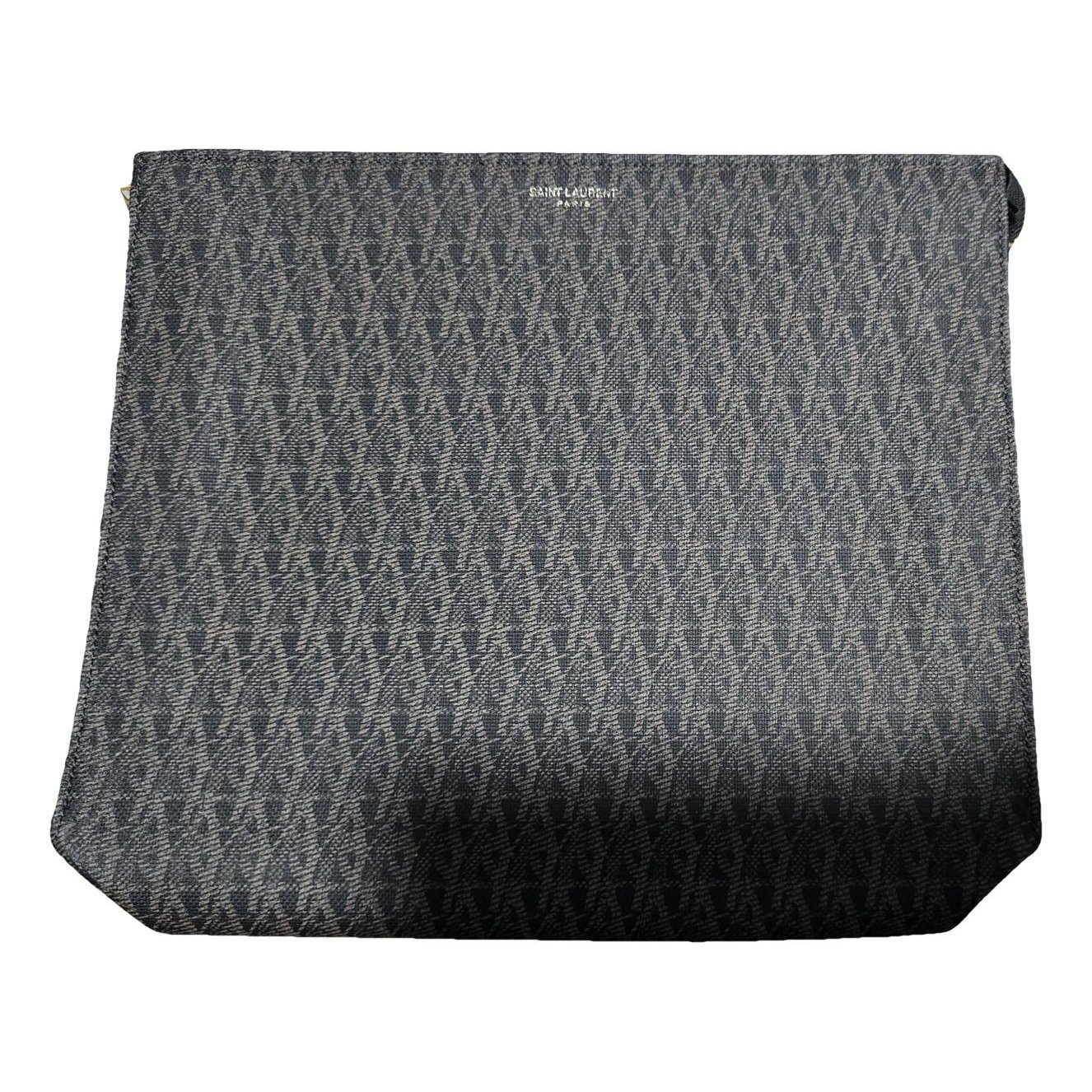 Leather clutch bag