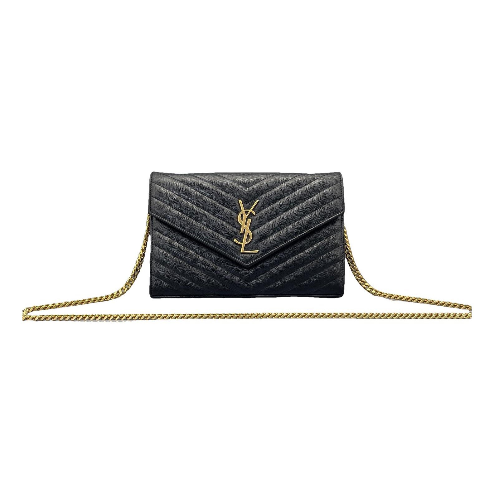 Portefeuille enveloppe leather crossbody bag