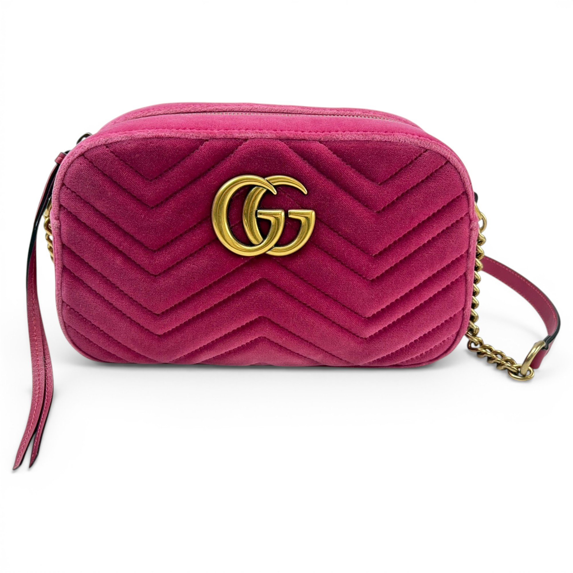 GG Marmont velvet crossbody bag
