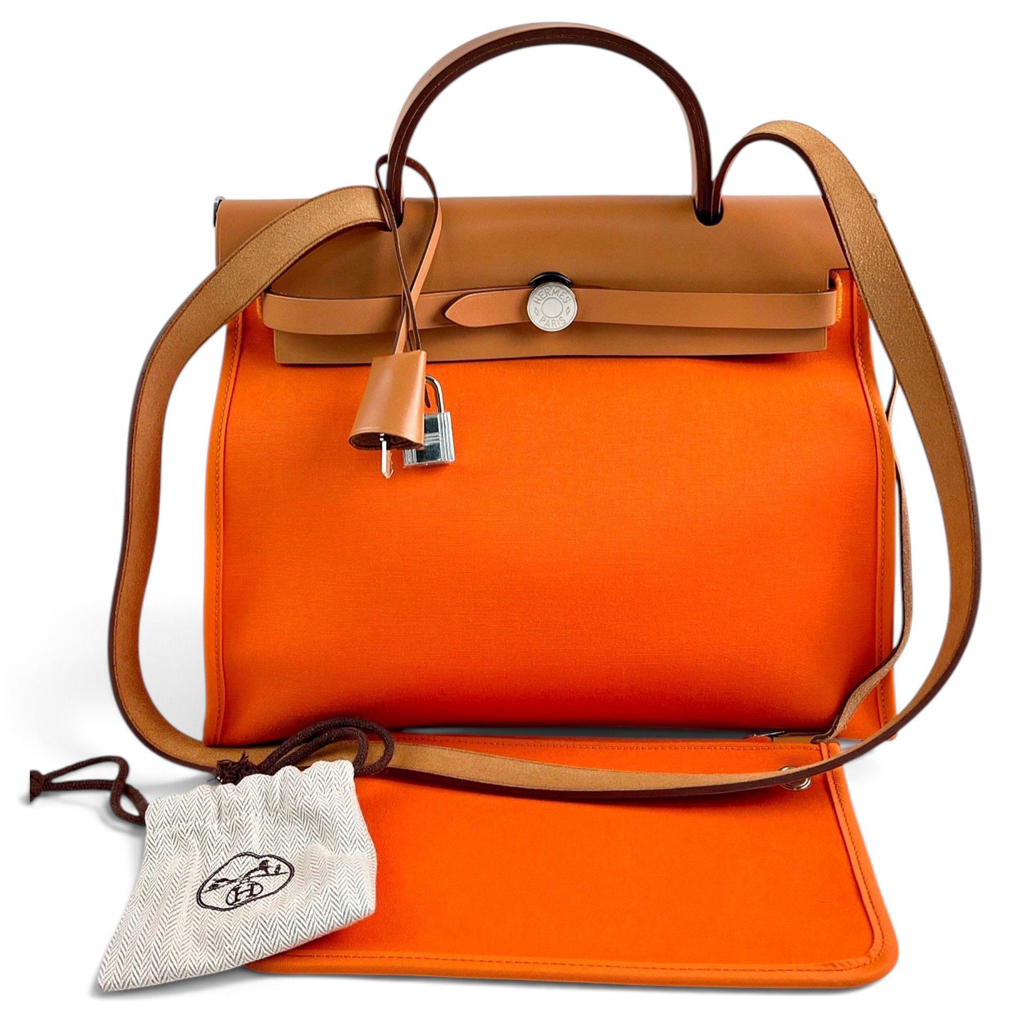 Hermes Herbag Handbag Orange