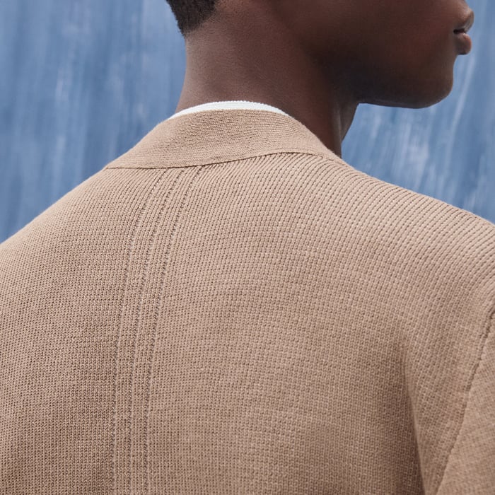 Grège "Lin Et l'Autre" Buttoned Cardigan
