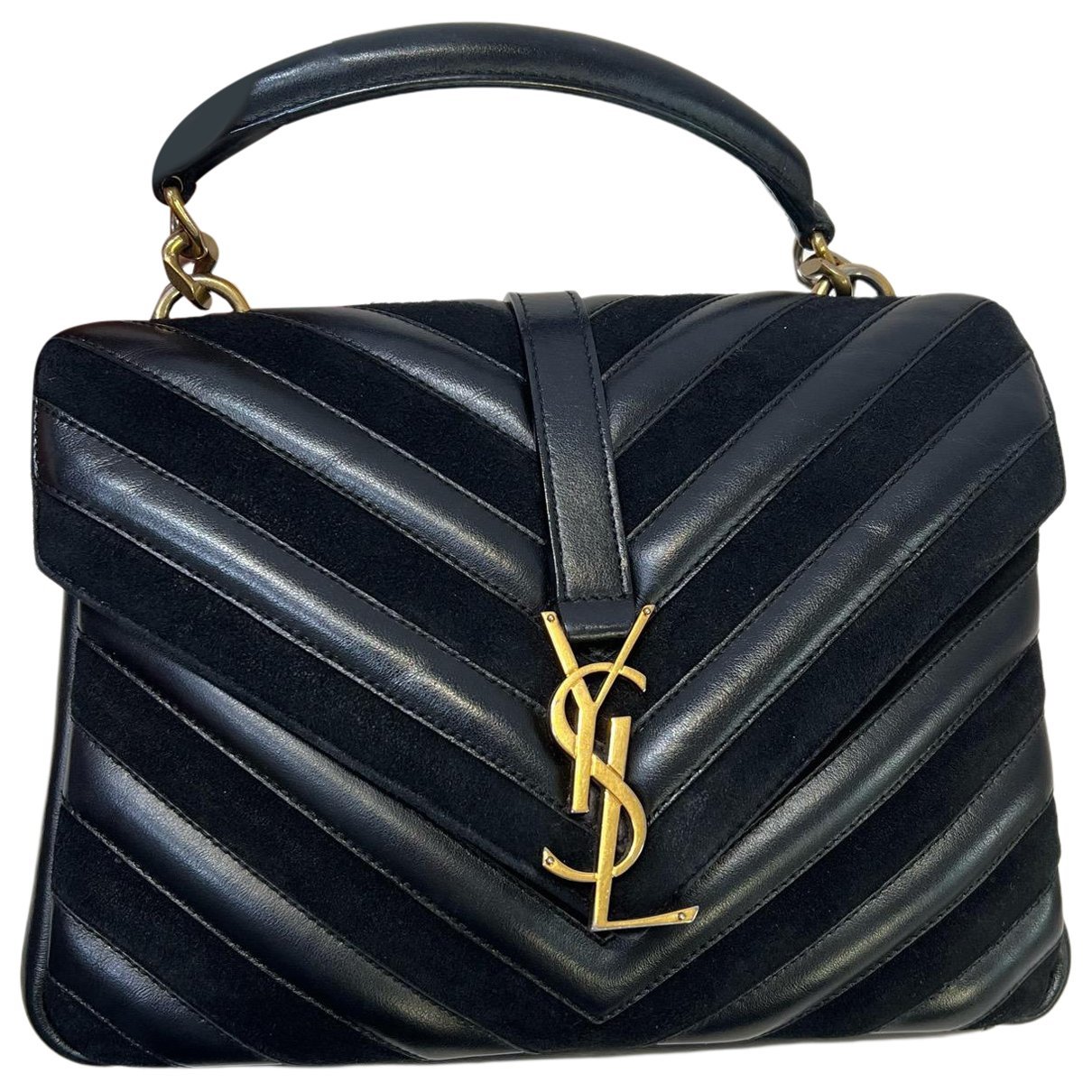 Collége monogramme leather handbag