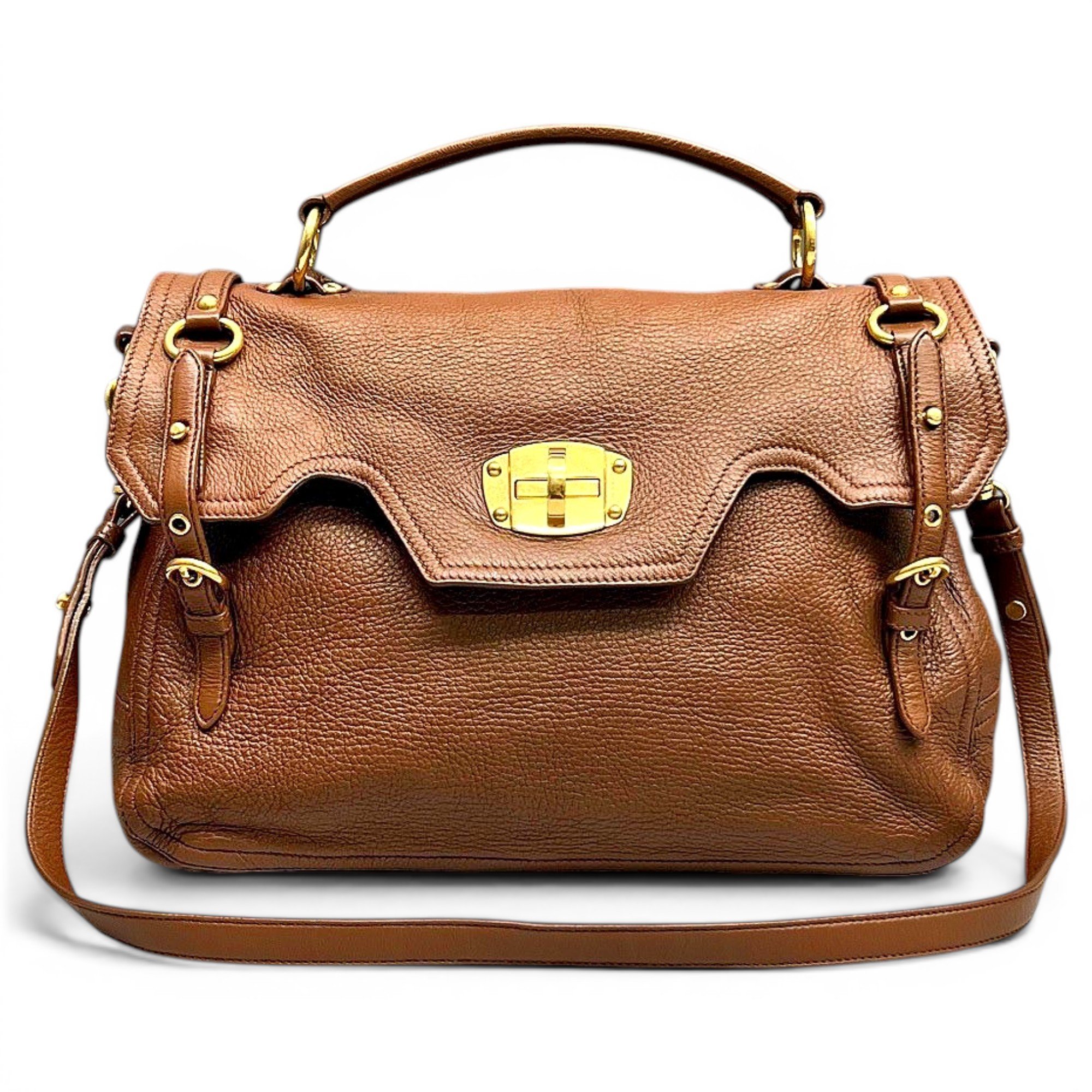 Leather handbag