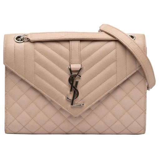 Envelope leather handbag