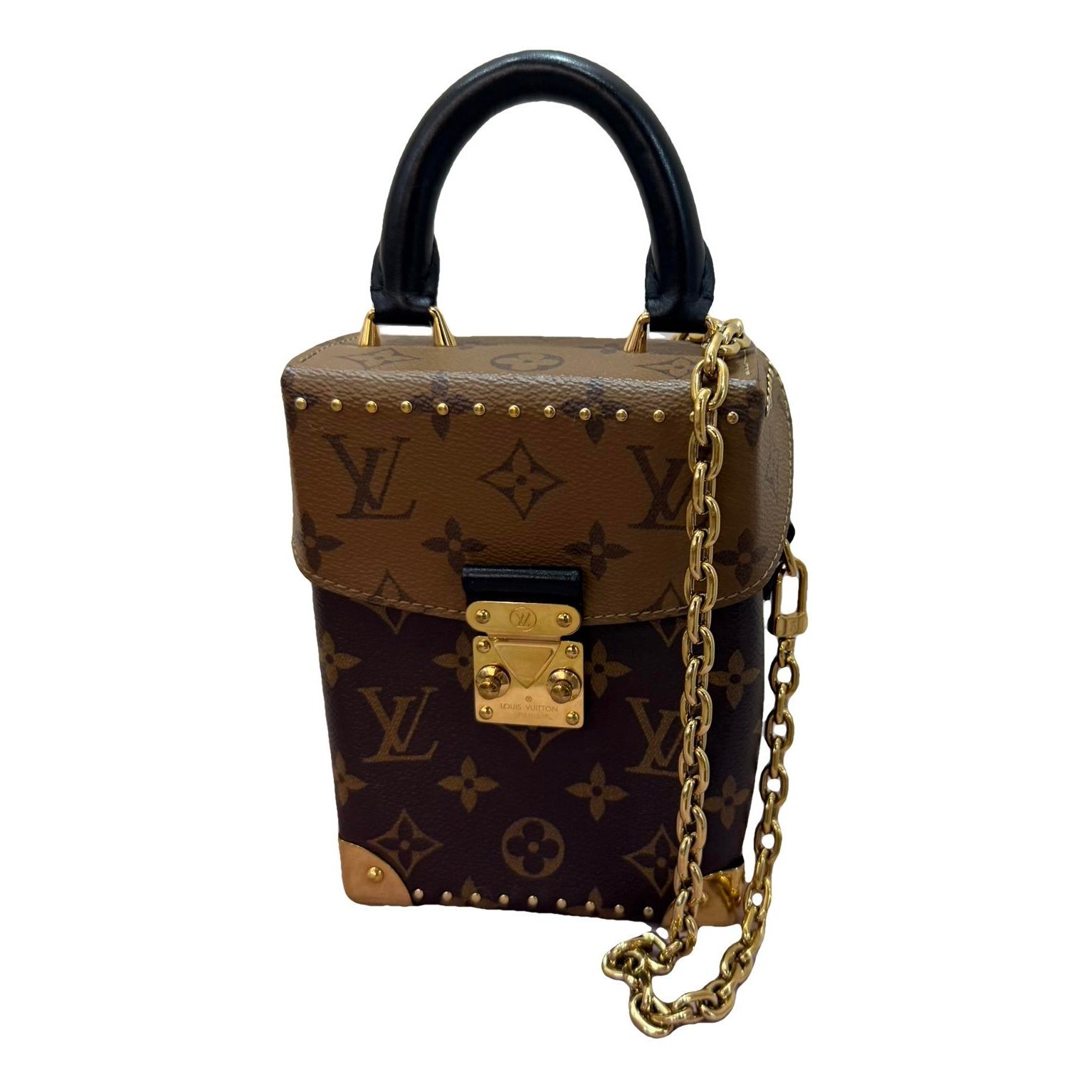 Pochette Trunk Verticale leather crossbody bag