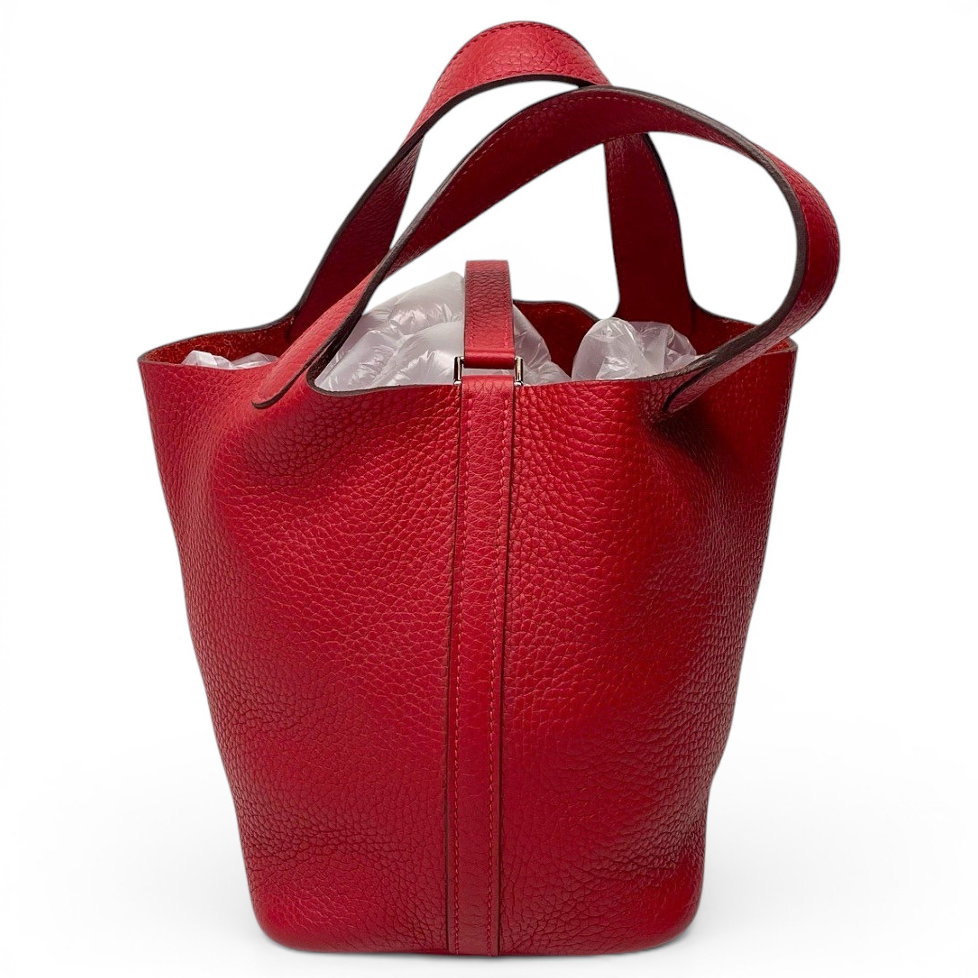 Picotin leather tote