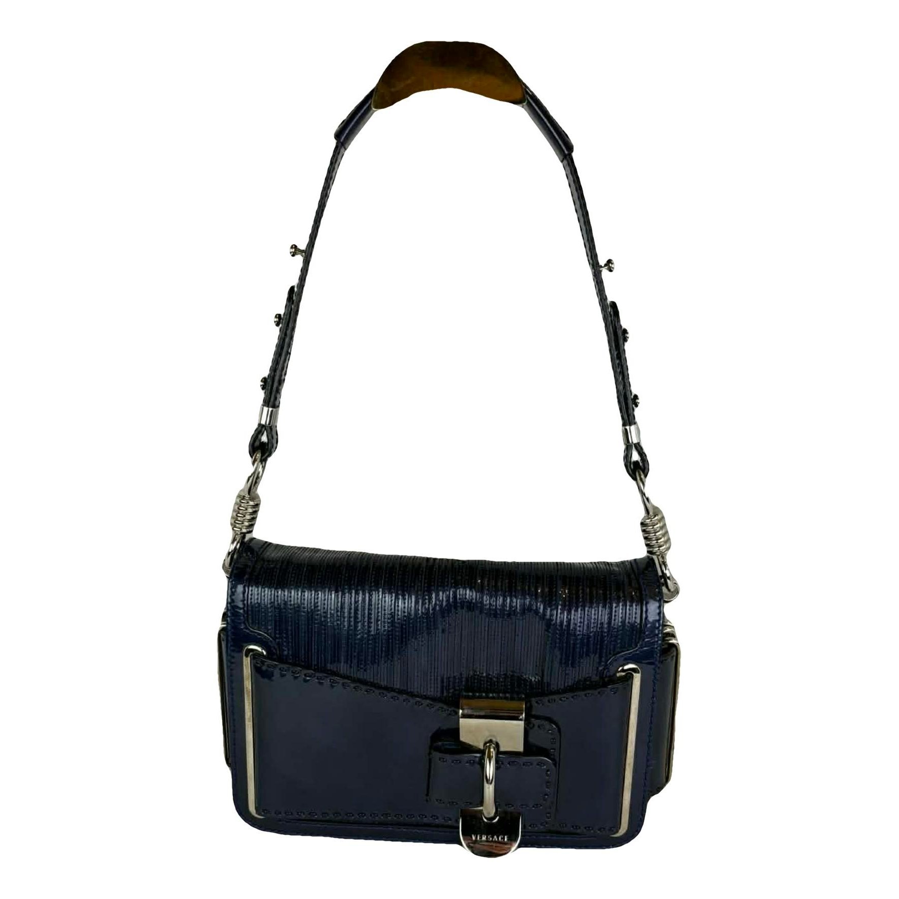 Patent leather handbag