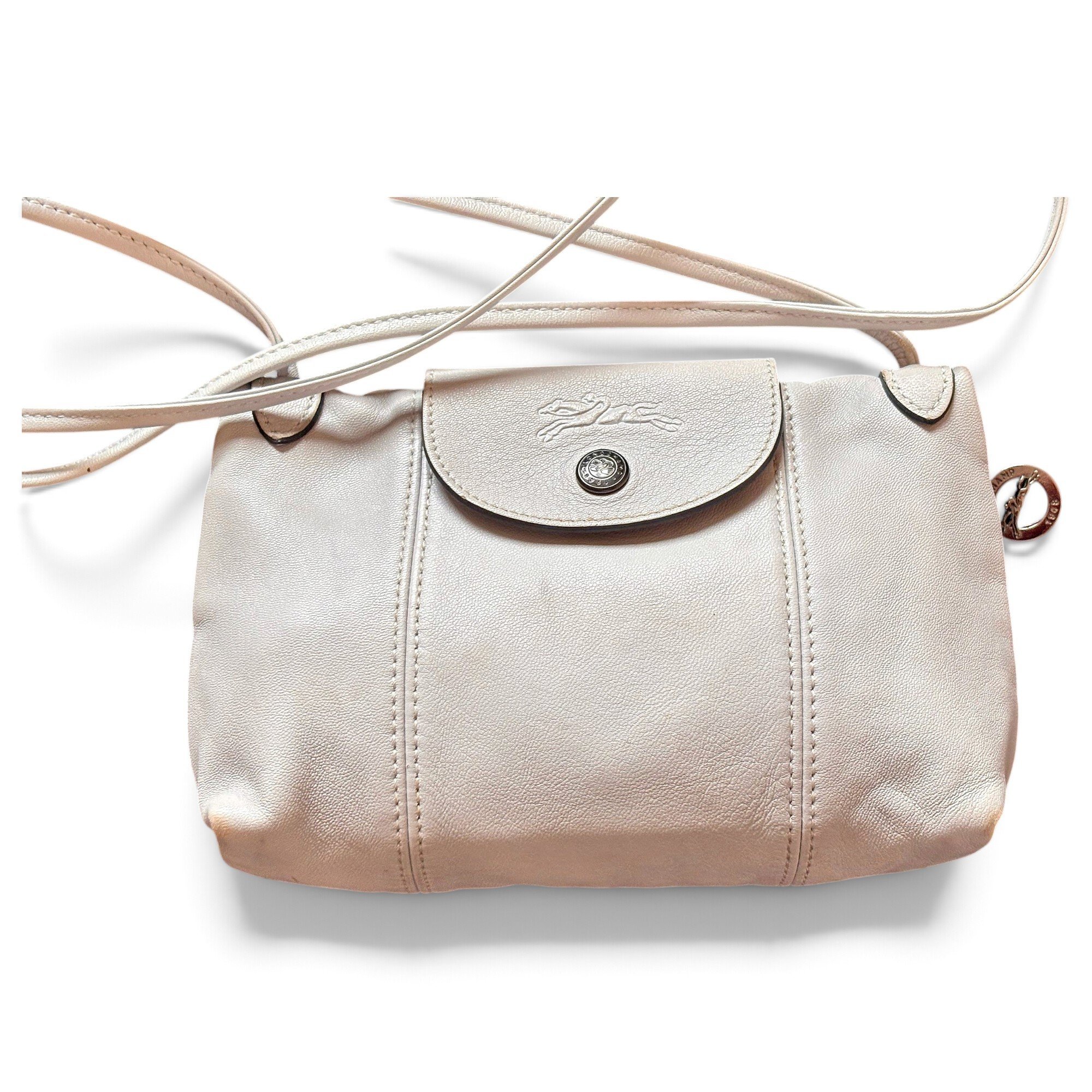Pliage leather crossbody bag