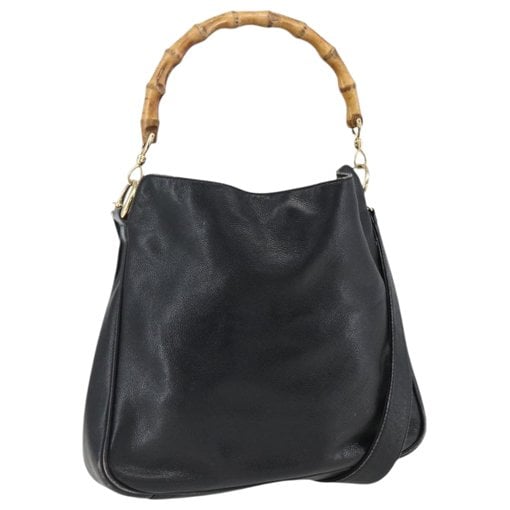 Bamboo leather handbag
