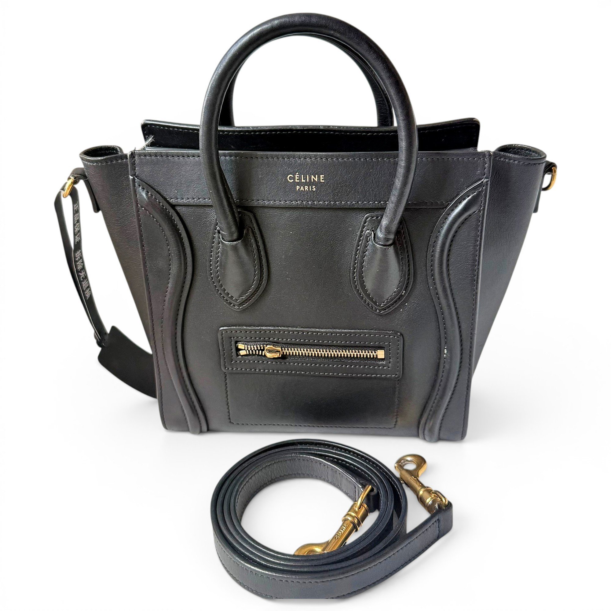 Nano Luggage leather handbag