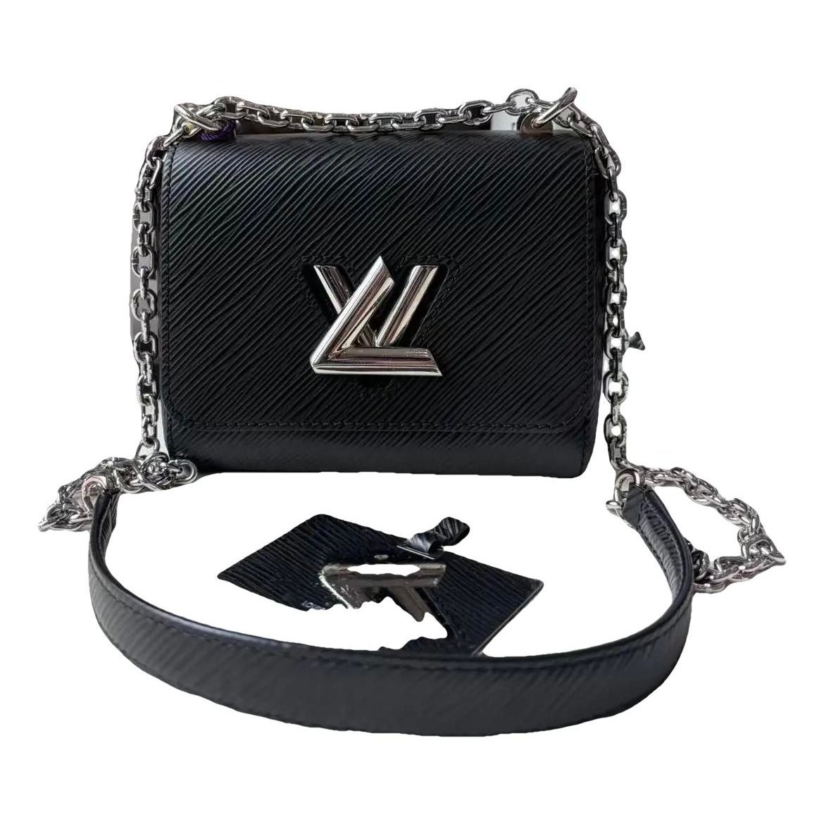 Twist leather crossbody bag