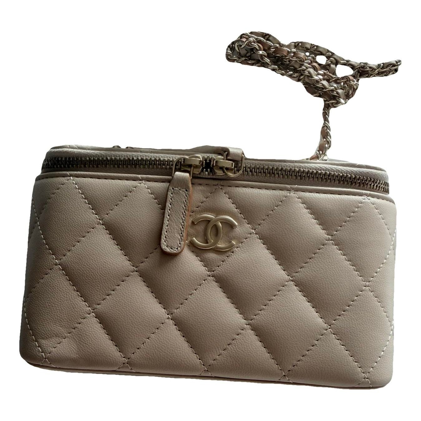 Vanity leather handbag