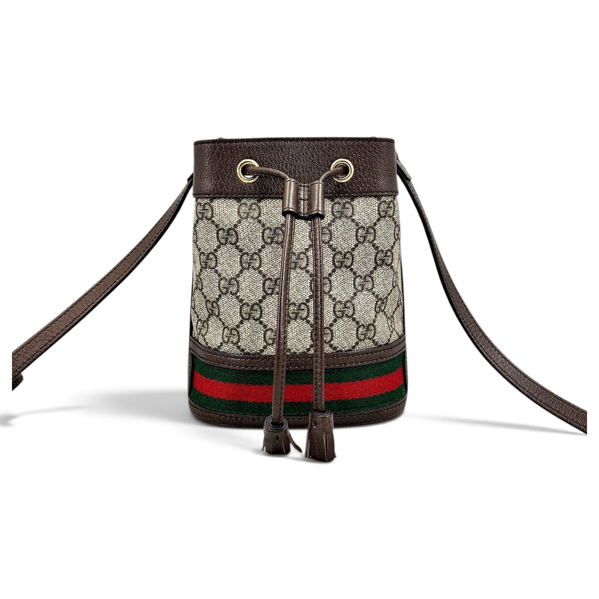 Ophidia Bucket leather crossbody bag
